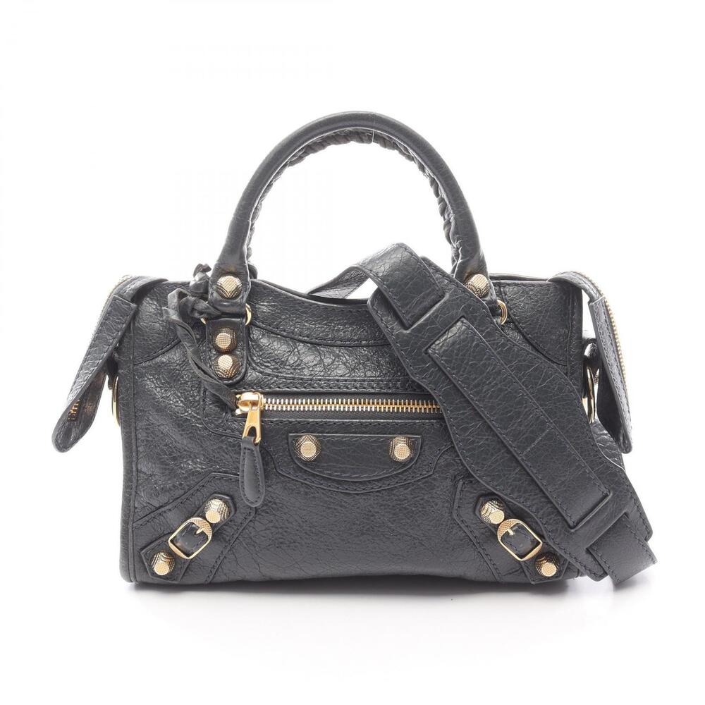 Balenciaga City Handbag Leather Gray